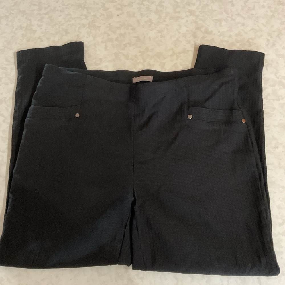 Maurices women Black pull on dress pants size OX